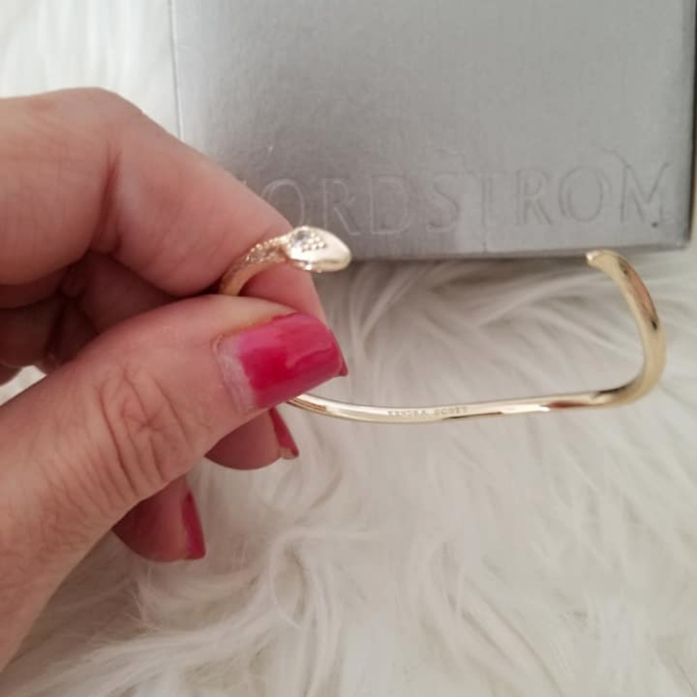 Kendra Scott Goldtone Snake Bracelet Cuff, EUC